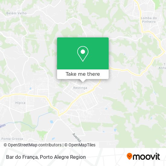 Mapa Bar do França