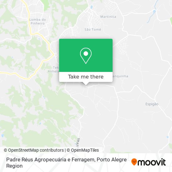 Padre Réus Agropecuária e Ferragem map