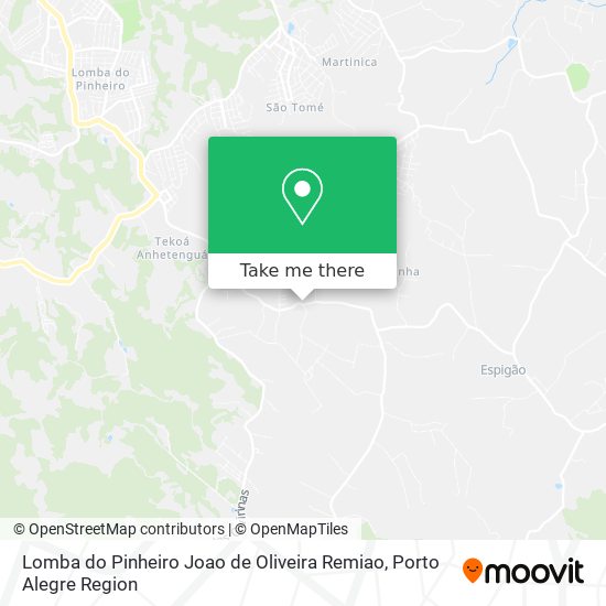 Lomba do Pinheiro Joao de Oliveira Remiao map