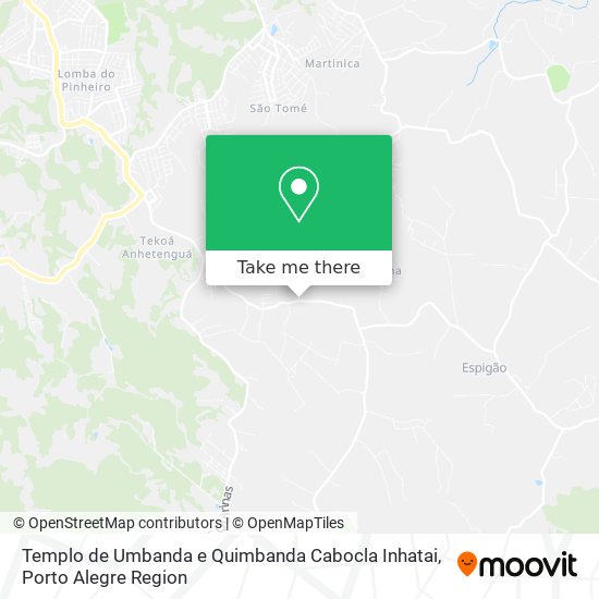 Templo de Umbanda e Quimbanda Cabocla Inhatai map