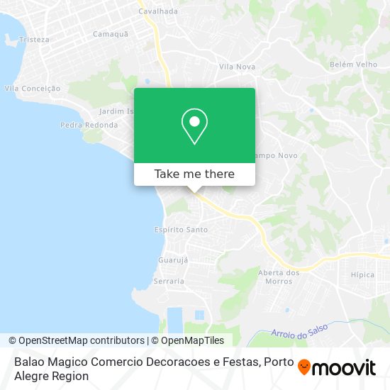 Balao Magico Comercio Decoracoes e Festas map