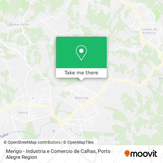 Mapa Merigo - Industria e Comercio de Calhas