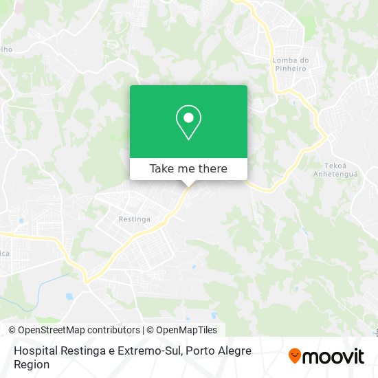 Hospital Restinga e Extremo-Sul map