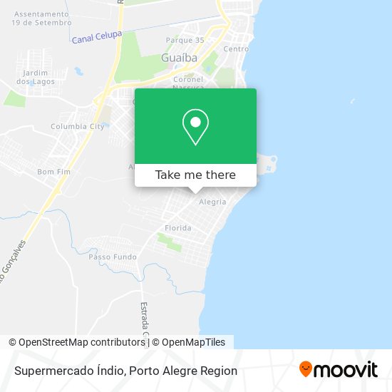 Supermercado Índio map