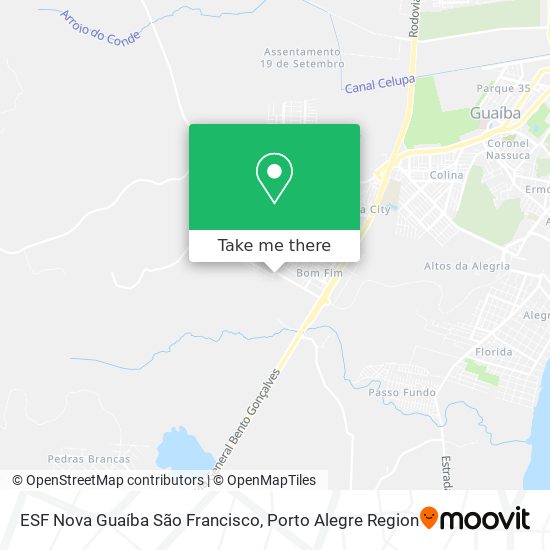ESF Nova Guaíba São Francisco map