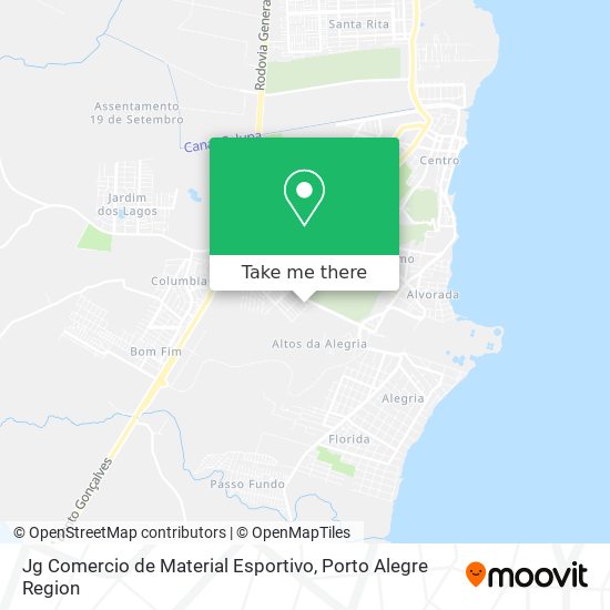 Jg Comercio de Material Esportivo map