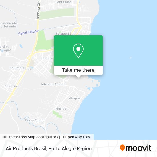 Air Products Brasil map