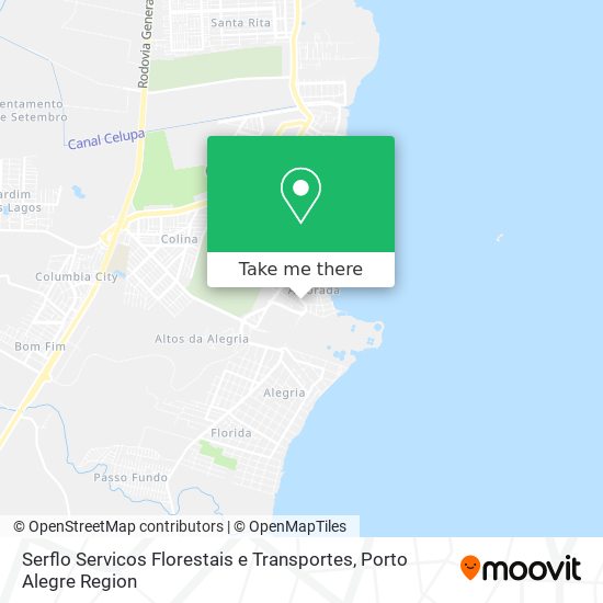 Mapa Serflo Servicos Florestais e Transportes