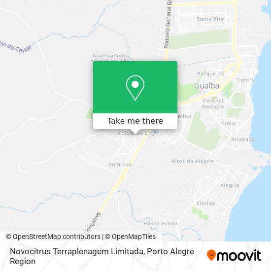 Novocitrus Terraplenagem Limitada map