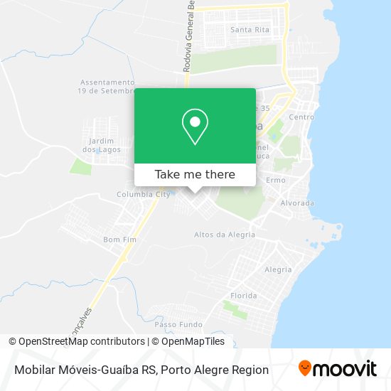 Mapa Mobilar Móveis-Guaíba RS