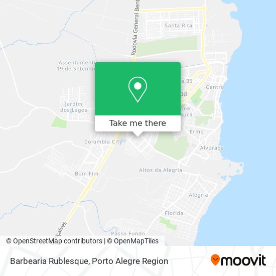 Mapa Barbearia Rublesque