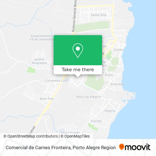 Mapa Comercial de Carnes Fronteira