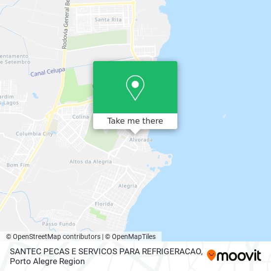 SANTEC PECAS E SERVICOS PARA REFRIGERACAO map