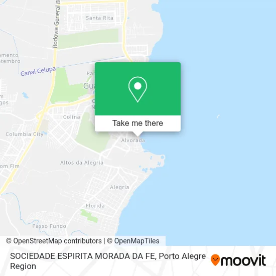 SOCIEDADE ESPIRITA MORADA DA FE map