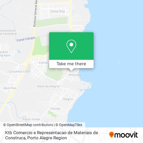 Ktb Comercio e Representacao de Materiais de Construca map