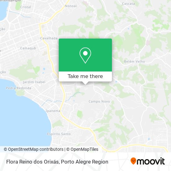 Flora Reino dos Orixás map