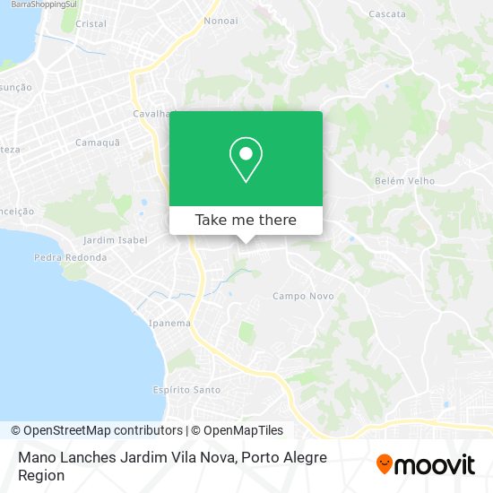 Mano Lanches Jardim Vila Nova map