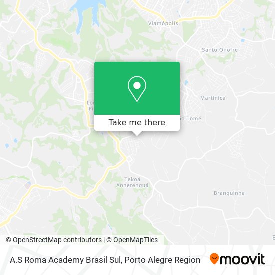 Mapa A.S Roma Academy Brasil Sul