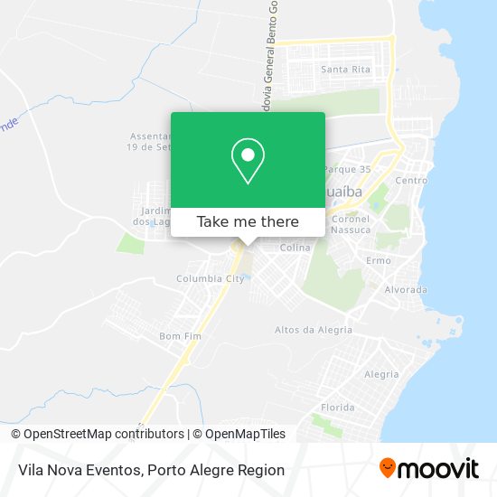 Mapa Vila Nova Eventos