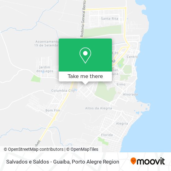 Salvados e Saldos - Guaíba map