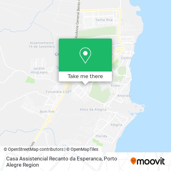 Casa Assistencial Recanto da Esperanca map