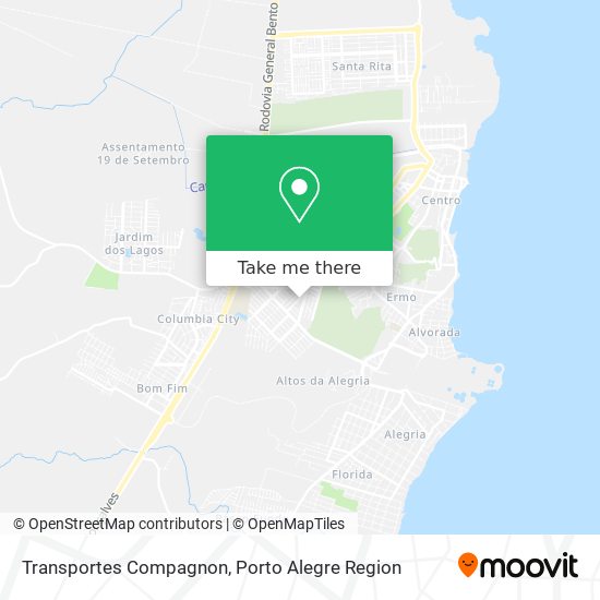 Transportes Compagnon map