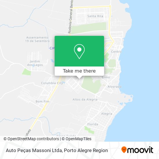 Mapa Auto Peças Massoni Ltda