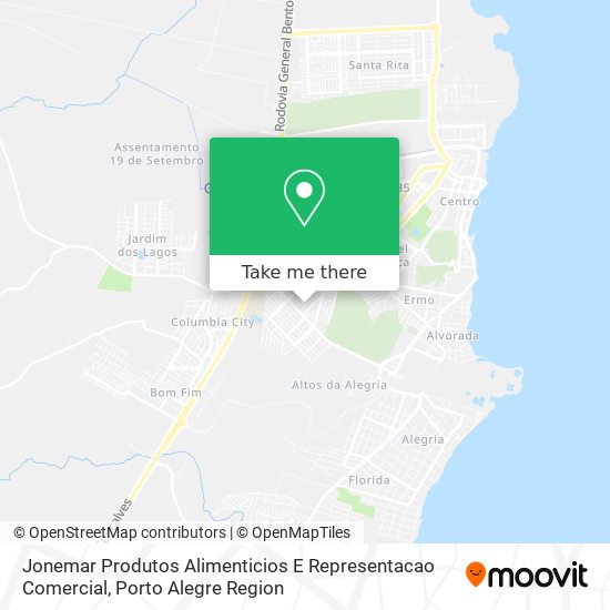 Jonemar Produtos Alimenticios E Representacao Comercial map