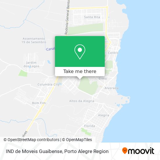 Mapa IND de Moveis Guaibense