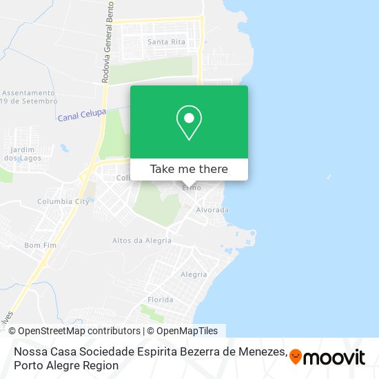 Nossa Casa Sociedade Espirita Bezerra de Menezes map