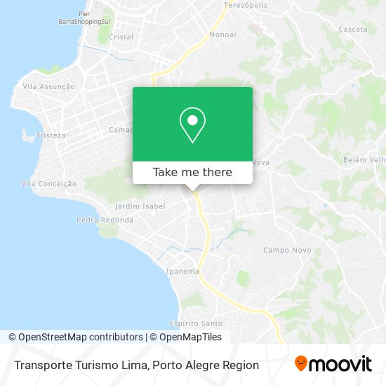 Transporte Turismo Lima map