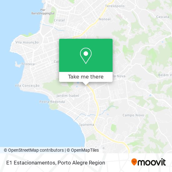 E1 Estacionamentos map