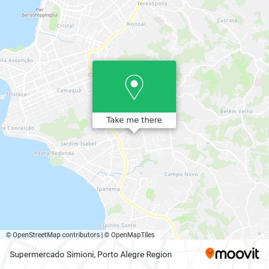 Supermercado Simioni map