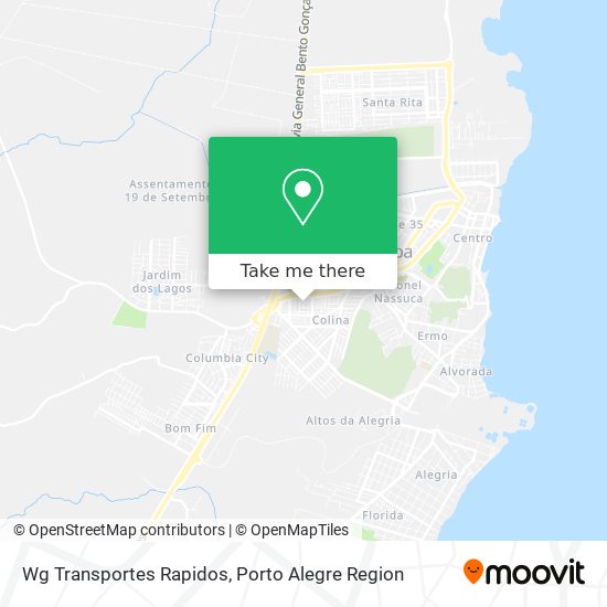 Wg Transportes Rapidos map