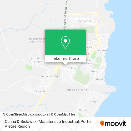 Mapa Cunha & Bielawski Manutencao Industrial