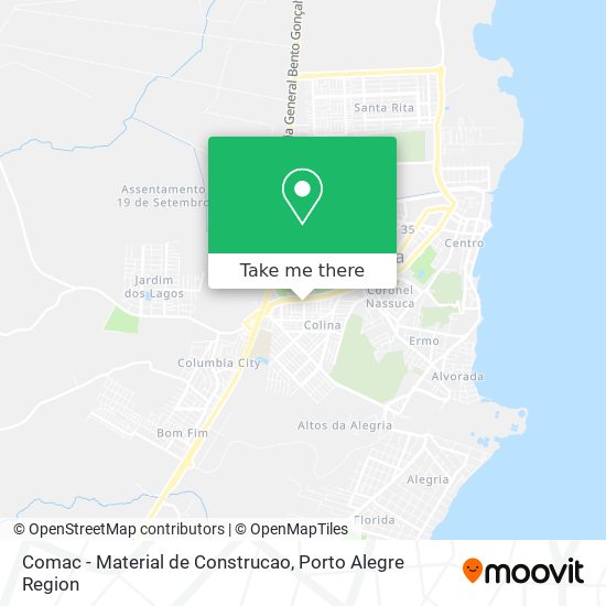 Comac - Material de Construcao map