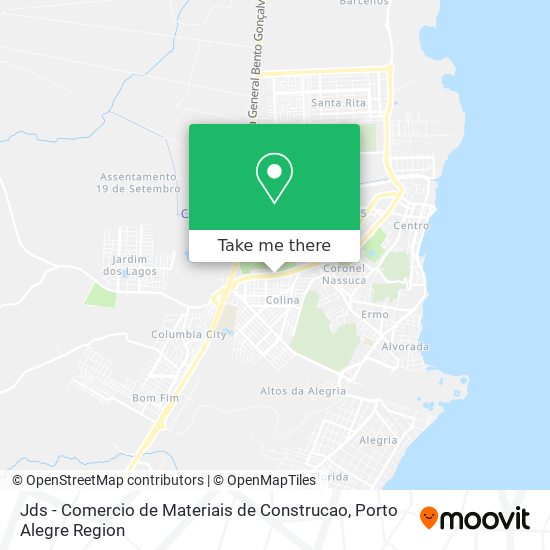 Mapa Jds - Comercio de Materiais de Construcao