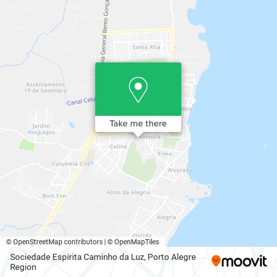 Sociedade Espírita Caminho da Luz map