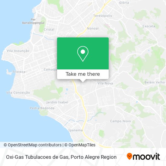Oxi-Gas Tubulacoes de Gas map