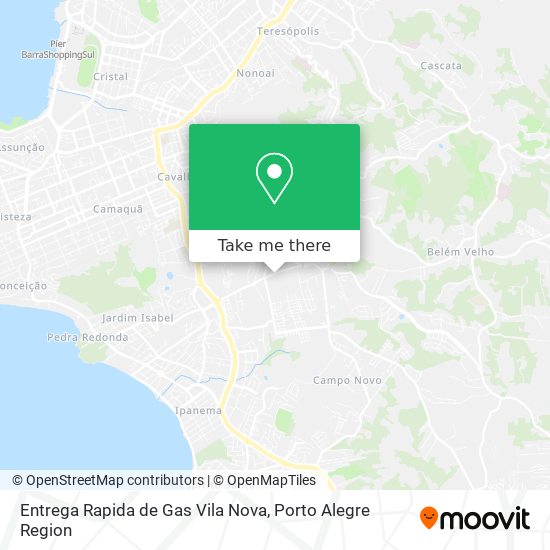 Entrega Rapida de Gas Vila Nova map