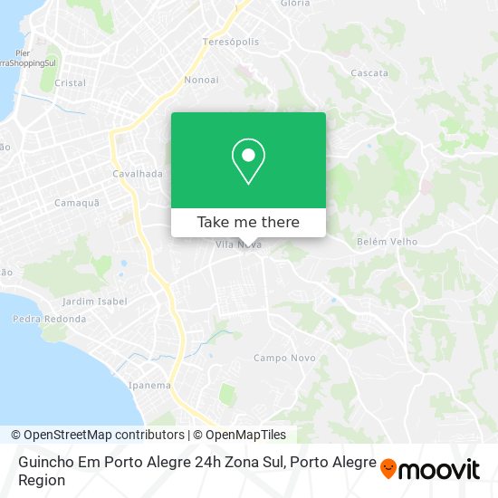 Guincho Em Porto Alegre 24h Zona Sul map