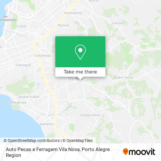 Mapa Auto Pecas e Ferragem Vila Nova