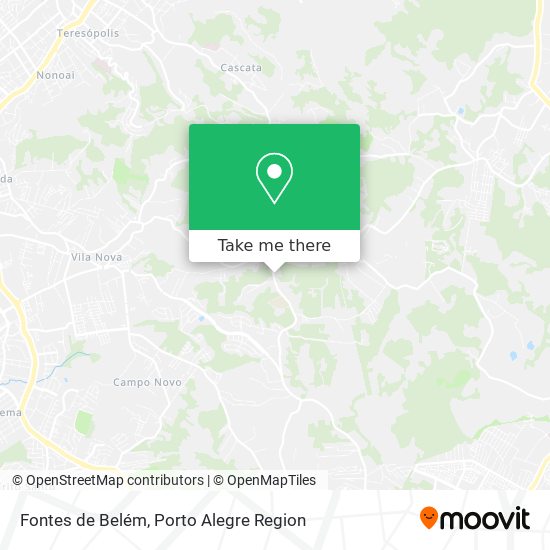 Fontes de Belém map
