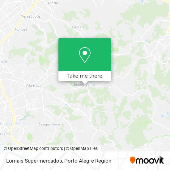 Mapa Lomais Supermercados