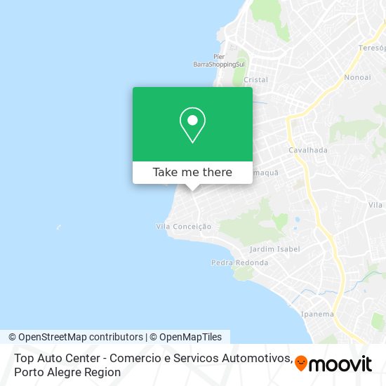 Mapa Top Auto Center - Comercio e Servicos Automotivos