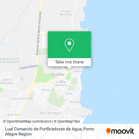 Lual Comercio de Purificadores de Agua map