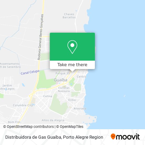 Distribuidora de Gas Guaiba map