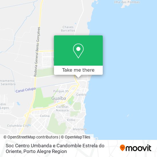 Soc Centro Umbanda e Candomble Estrela do Oriente map