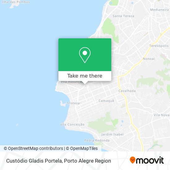 Custódio Gladis Portela map