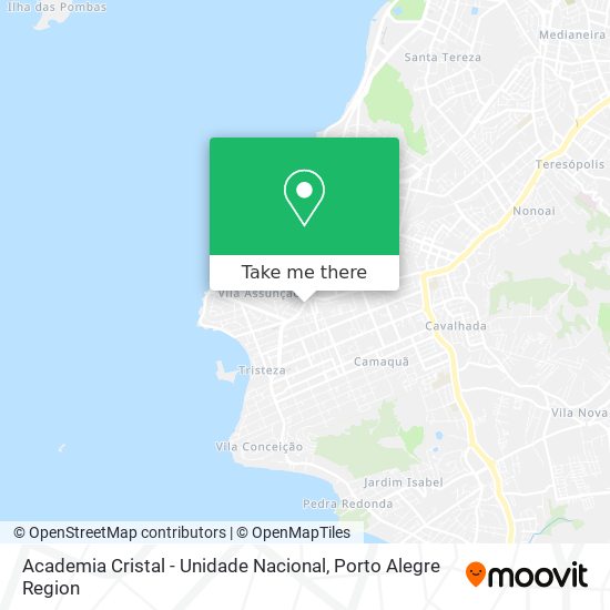 Mapa Academia Cristal - Unidade Nacional